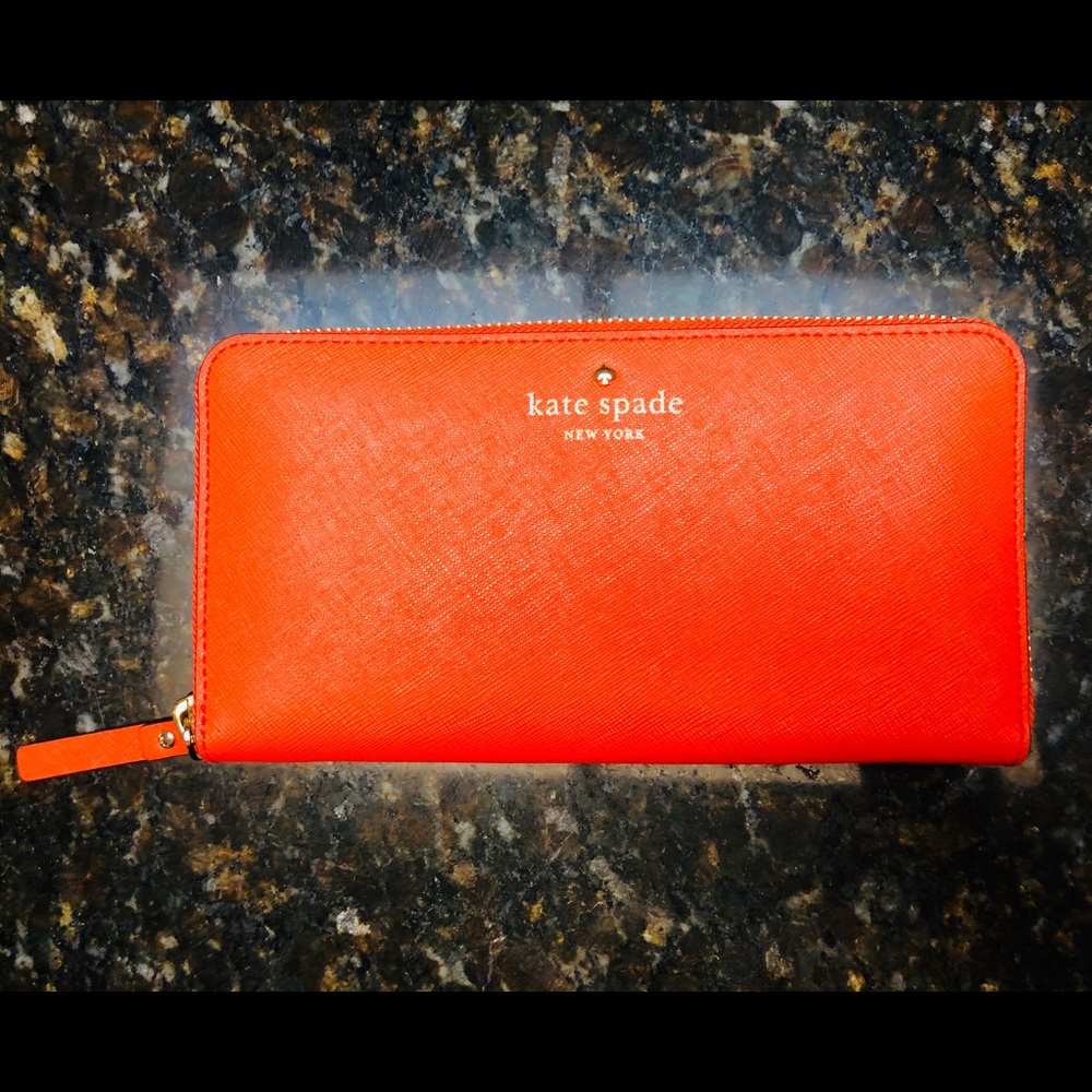 Kate Spade Zip Wallet Red